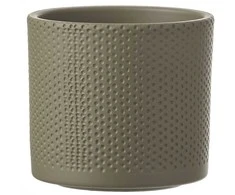 Dekoratyvinis gėlių vazonas Era Ø13.5cm H12.5cm keraminis/žalias