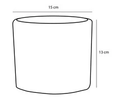 Dekoratyvinis gėlių vazonas Era Ø15cm H13cm keraminis/rudas