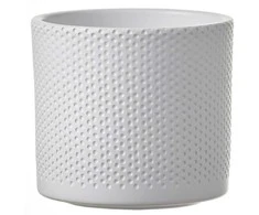 Dekoratyvinis gėlių vazonas Era Ø15cm H13cm keraminis/baltas