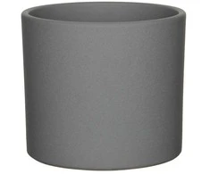 Dekoratyvinis gėlių vazonas Era Ø15cm H13cm keraminis/pilkas