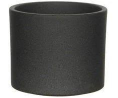 Dekoratyvinis gėlių vazonas Era Ø15cm H13cm keraminis/tamsiai pilkas