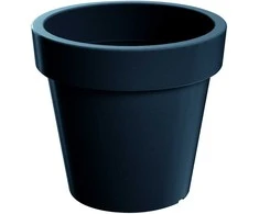Dekoratyvinis gėlių vazonas Lofly Ø24.5cm H22.5cm plast./antracito sp.