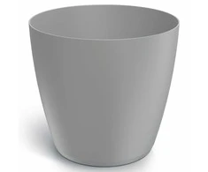 Dekoratyvinis gėlių vazonas Mate Ø29.5cm H26.6cm plastikinis/š.pilkas