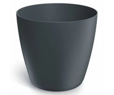 Dekoratyvinis gėlių vazonas Mate Ø29.5cm H26.6cm plastik./antrac. sp.