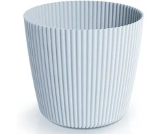 Dekoratyvinis gėlių vazonas Milly Round Ø29cm H26cm plastikinis/š.pilkas