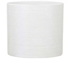 Dekoratyvinis gėlių vazonas Panna Scheurich D12cm baltas/keraminis