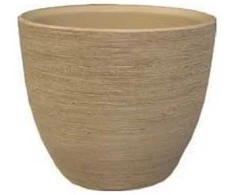Dekoratyvinis gėlių vazonas Pur LENI 14cm antikinės smėlio sp.