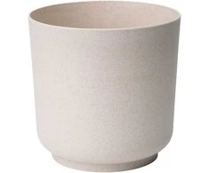 FORM PLASTIC Dekoratyvinis gėlių vazonas Satina Eco Ø17cm H16.8cm plastik./švies.rudas