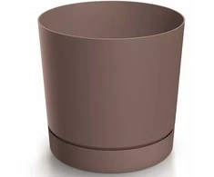 Dekoratyvinis gėlių vazonas Tubo P Ø10.8cm H10.9cm plastikinis/Marsala