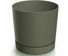 Dekoratyvinis gėlių vazonas Tubo P Ø12.8cm H12.8cm plastikinis/žalias