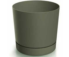 Dekoratyvinis gėlių vazonas Tubo P Ø14.8cm H14.7cm plastikinis/žalias