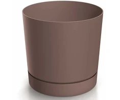 Dekoratyvinis gėlių vazonas Tubo P Ø17.8cm H17.5cm plastikinis/Marsala