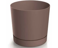Dekoratyvinis gėlių vazonas Tubo P Ø19.9cm H19.6cm plastikinis/Marsala