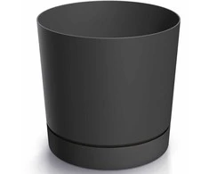 Prosperplast Dekoratyvinis gėlių vazonas Tubo P Ø19.9cm H19.6cm plast./antracito sp.