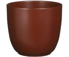Dekoratyvinis gėlių vazonas Tusca Ø17cm H16cm keraminis/t. rudas