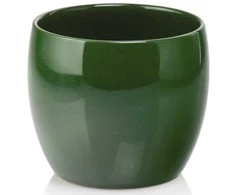Dekoratyvinis gėlių vazonas Vintage Ø15cm H12cm keraminis/žalias