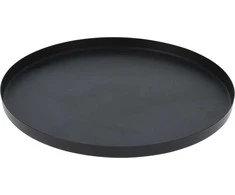 Dekoratyvinis metalinis padėklas, sidabrinės sp., 30,5 CM