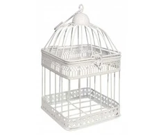 Besk Bikuva.lt Dekoratyvinis narvelis antikinis baltas 14x14x25cm