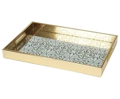 Dekoratyvinis stiklinis padėklas SHINE, 40 x 25 x 4,5 cm