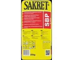 Dekoratyvinis tinkas SAKRET SBP, samanėlė 2 mm, 25 kg