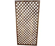 Dekoratyvinis tvoros skydas 900x1825mm rudas
