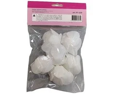 Dekoratyvios rožytės Ø6cm/6vnt. baltos