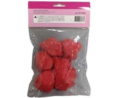Dekoratyvios rožytės Ø6cm/6vnt. raudonos