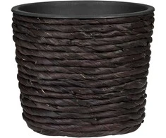 Dekoratyvus gėlių vazonas Ø16cm H14cm rudas