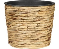 Dekoratyvus gėlių vazonas Ø16cm H14cm šviesiai rudas