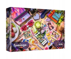 Dėlionė 600 vienetų. Flamingo, mano mažasis Trefl pasaulis
