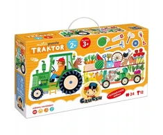 Dėlionė vaikams su traktoriumi CzuCzu Moto Puzzle, 24 vnt.