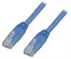 DELTACO U / UTP Cat6 patch kabelis, 0.3m, 250MHz, LSZH, mėlynas / TP-603B