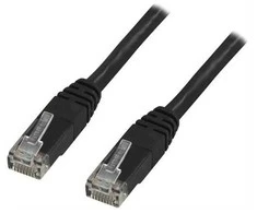 Goobay DELTACO U / UTP Cat6 patch kabelis, LSZH, 1m, juodas TP-61S