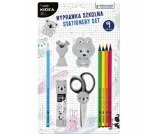 Derform Kidea rinkinys "miś Koala" - 9 mokykliniai reikmenys