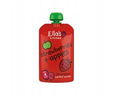 Desertas vaikams BIO braškių ir obuolių putėsiai Ella's Kitchen 120g