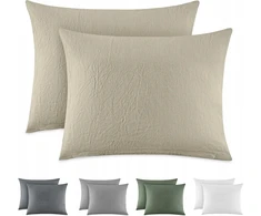 Design POSZEWKA NA PODUSZKE 40X60 Rinkinys 2 SZT BAWELNA BEZOWA WYGLAD LNU