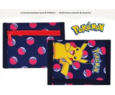 Design VAIKŲ PINIGINĖ SU PIKACHU IR POKEBALL MONETŲ KIŠENĖS UŽDARYMU