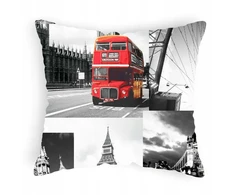 Designpremium Užvalkalas miasto Londyn autobus raudona 70x80 cm