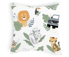 Designpremium Užvalkalas na jaśka su bawełny na poduszkę wzór w safari 40x40 cm
