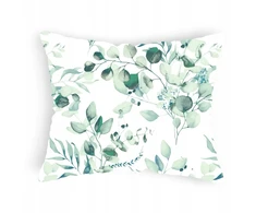 Designpremium Užvalkalas na poduszkę eukaliptus miętowa 40x60 cm