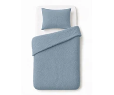 Detexpol „Muslin“ kūdikių patalynė 100x135 mėlyna MEDVILNĖ Premium