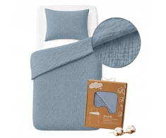 Detexpol Patalynė muślinowa 100x135 dziecięca - dwuwarstwowy muślin 140g/m2 + medvilnė