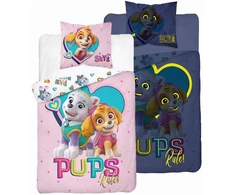 Detexpol Patalynė Švyti tamsoje 140x200 PAW PATROL šuniukai Rožinė