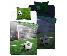 Detexpol Tamsoje šviečianti medvilninė patalynė 140x200 Fluo rutulinė žalia