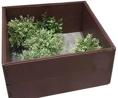 Dėžė augalams L57.5xH13cm ruda/plastikinė
