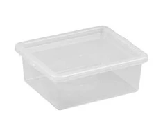 NHG Dėžė su dangčiu Basic box Plast Team 1.5L permatoma