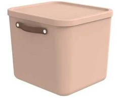 Dėžė su dangčiu ir rankenomis Maloja Rotho 39.5x38x34/40L Meadow Rose