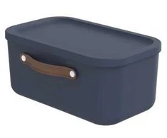 Dėžė su dangčiu ir rankenomis Maloja Rotho 39.5x26.5x17.7cm/12L Midnight Mėlyna