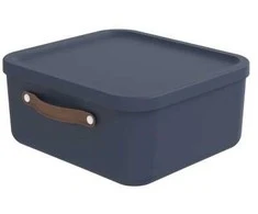 Dėžė su dangčiu ir rankenomis Maloja Rotho 39.5x38X35.5/20L Midnight Mėlyna