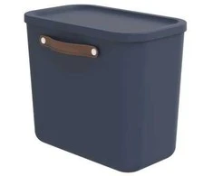 Dėžė su dangčiu ir rankenomis Maloja Rotho 39.5x34x26.5/25L Midnight Mėlyna